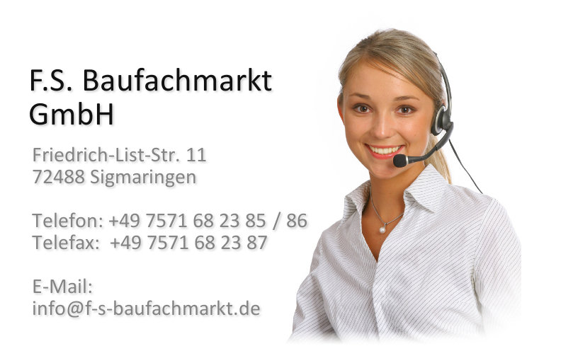 F.S. Baufachmarkt Kontakt